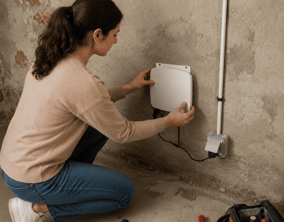 POSE APPAREIL HUMIDITE MUR