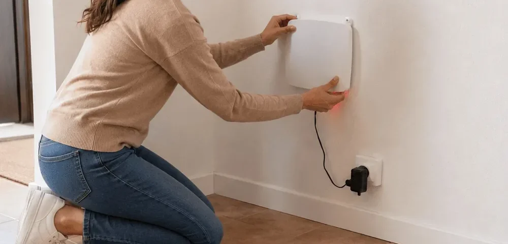 Fixing a device to a wall