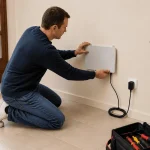 Montarea unui aparat mural cu alimentare electrică