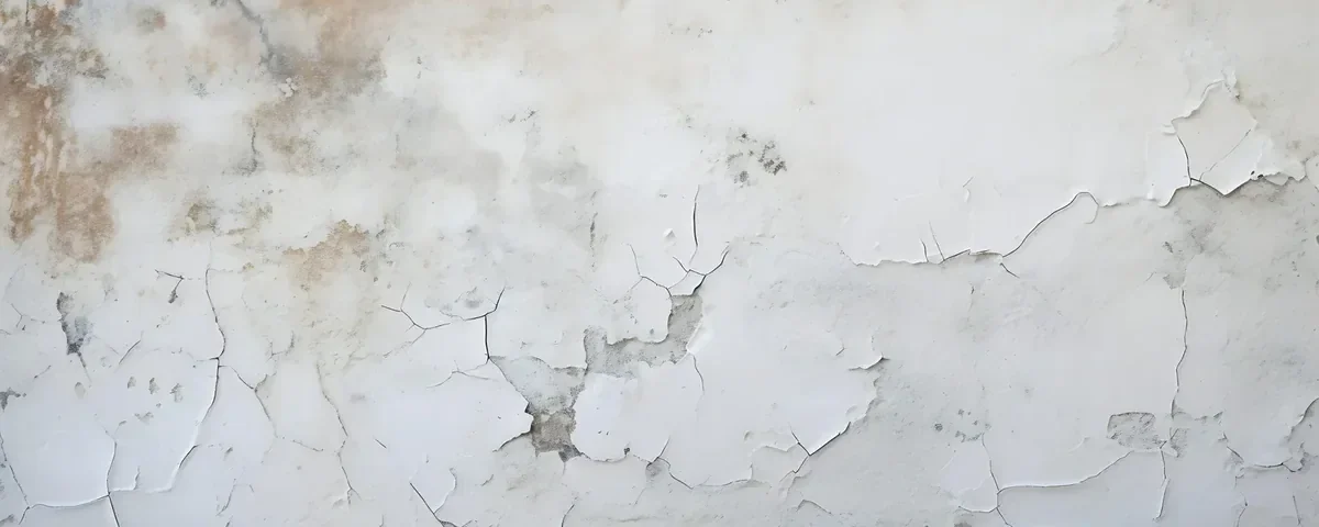 Superficie con tracce e intonaco deteriorato