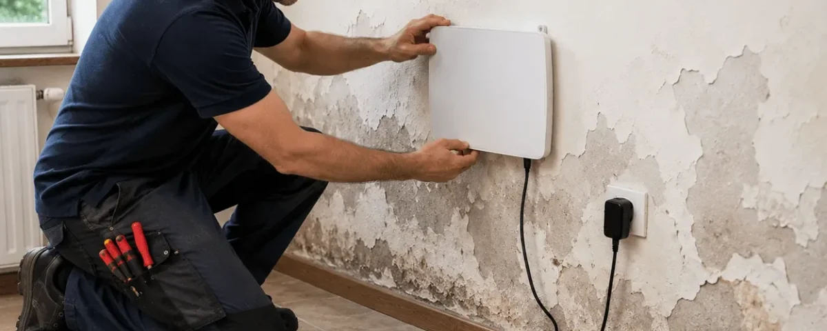 Preparing the position of a wall device
